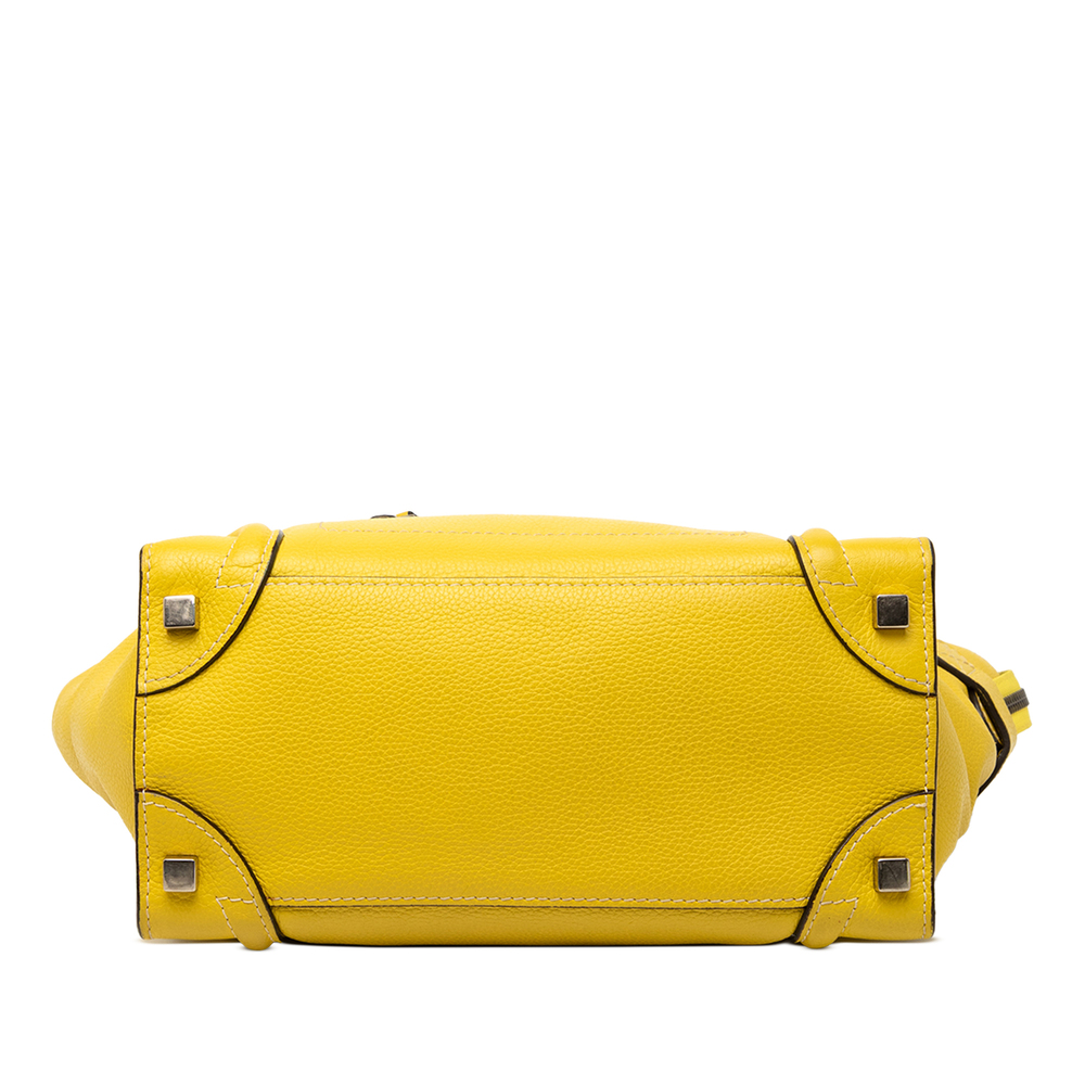 Pre-Loved Celine Micro Drummed Calfskin Luggage Tote - Picture 3 of 7